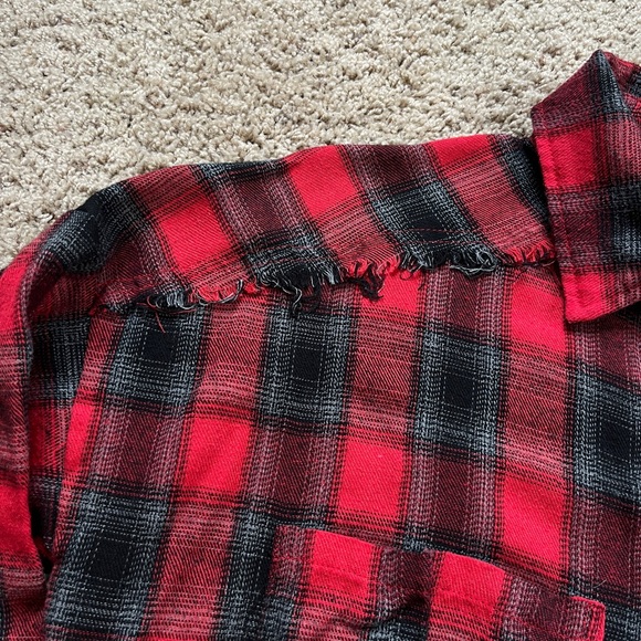 Pink Lily Flannel Shirt - Picture 3 of 7